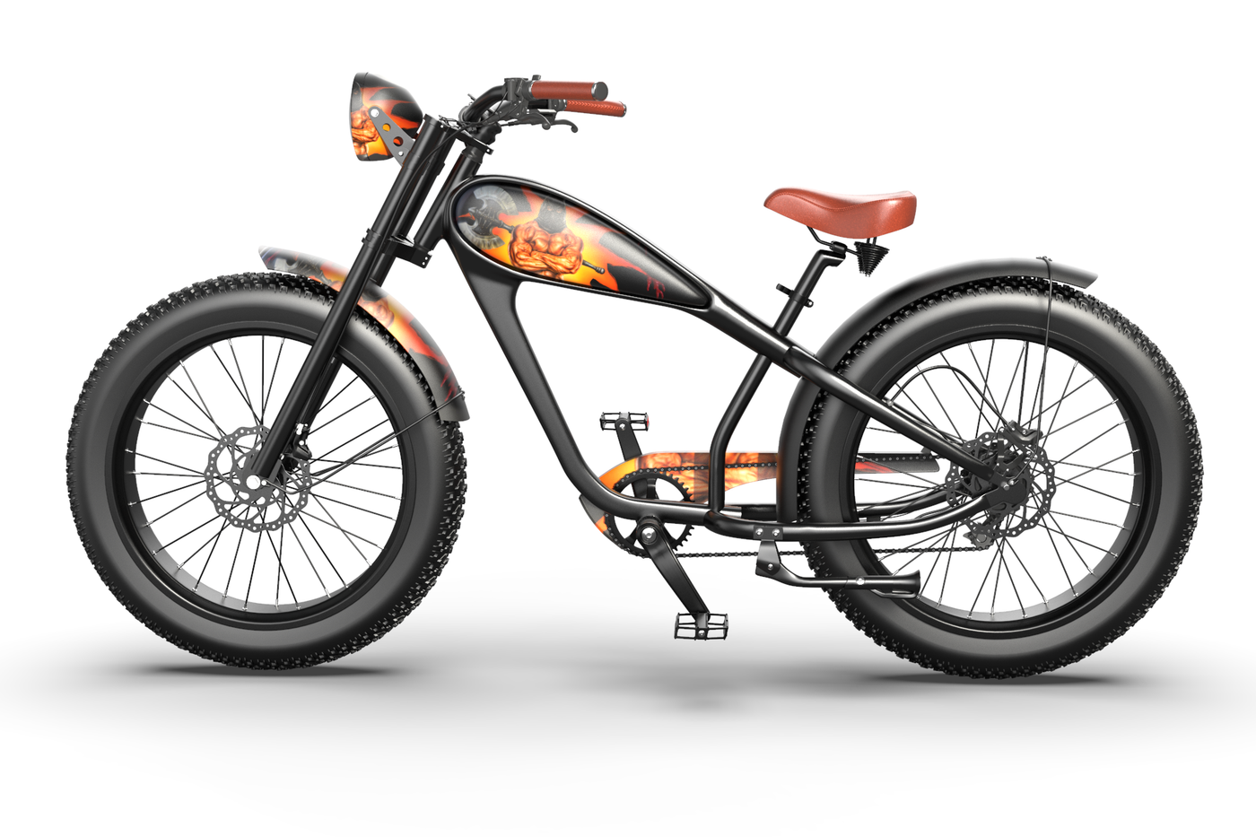Rock & Roll Custom Electric Bike with Tribal Design